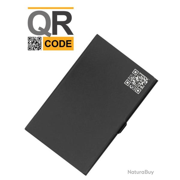 Porte-carte avec QR Code, � personnaliser