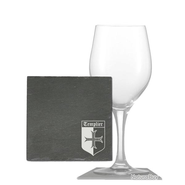 Sous-verres x 6 � Blason templier �