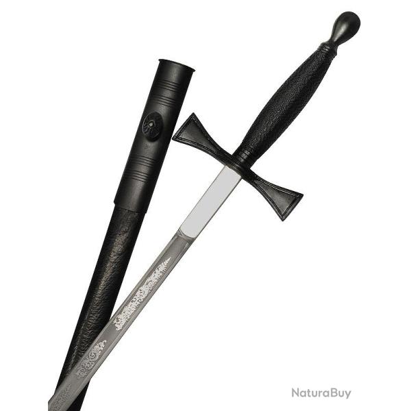 �p�e ma�onnique templi�re lame grav�e (noire)