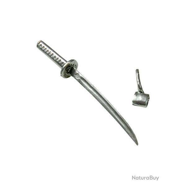Pendentif Katana argent