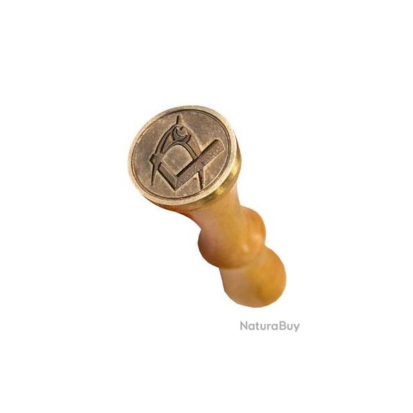 Cachet � cire �querre compas