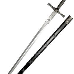 &Eacute;p&eacute;e de collection Excalibur (fourreau noir)