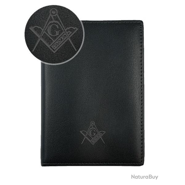 Porte-papiers noir �querre, compas et � G �