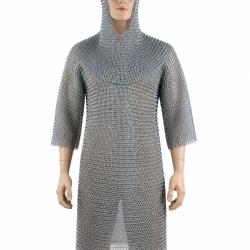 Cotte de maille et Camail de chevalier m&eacute;di&eacute;val