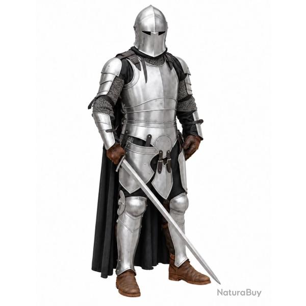 Armure m�di�vale en acier pour cosplay et spectacles