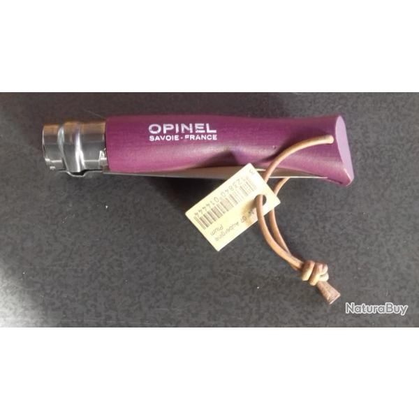 GRATUIT grav� pr�nom dos lame couteau 7 OPINEL mauve