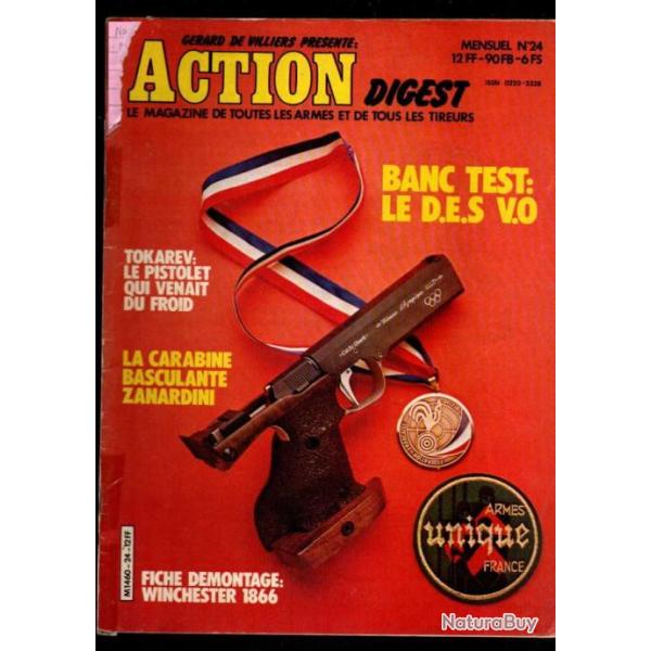action digest 24 tokarev, d.e.s.vo79, pistolet martin henry, iai et kendo, reichsrevolver 1879,