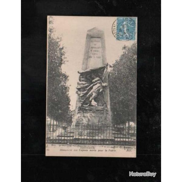 issoudun monument des enfants morts pour la patrie cpa 36