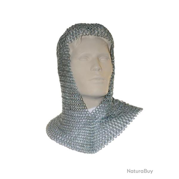 Camail en maille about�e