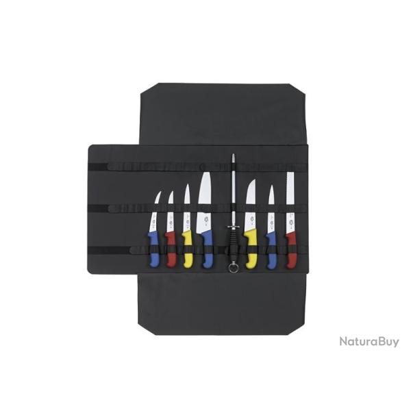 BEL2217 GRANDE TROUSSE A ENROULER POUR COUTEAUX VICTORINOX (VIDE) GRISE NEUF