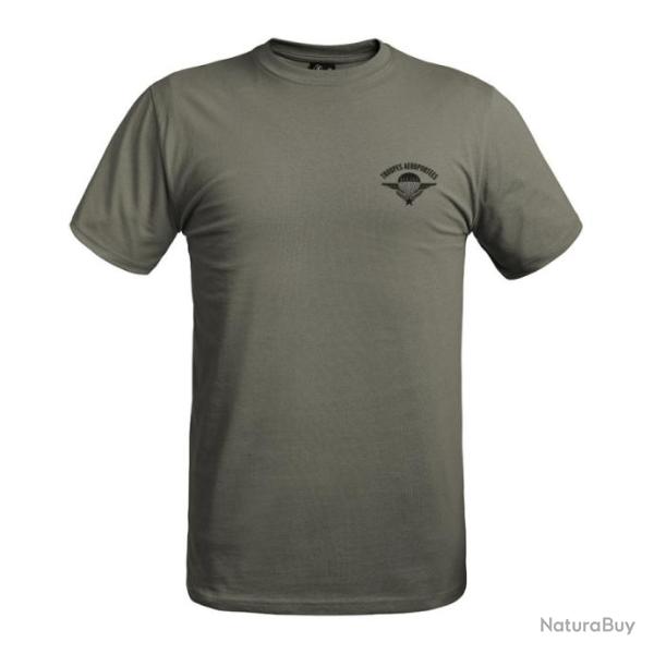 T-shirt strong Troupes a�roport�es vert taille M | A10 equipment (0000 1549)