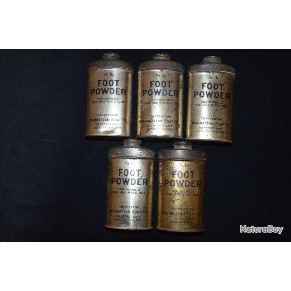 EQUIPEMENT US SOLDAT AMERICAIN-AMERICAN EXPEDITIONARY FORCE-AEF 1917-FOOT POWDER -1� & 2� WW