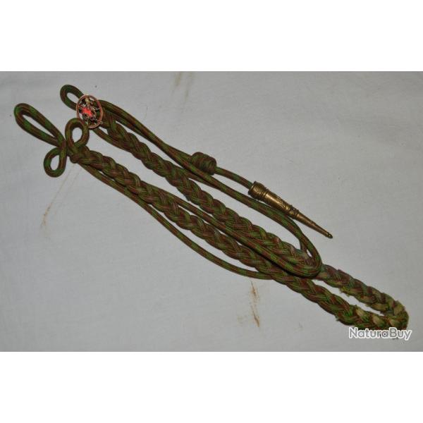 INSIGNE 152� INFANTERIE "LES DIABLES ROUGES" +FOURRAGERE CROIX DE GUERRE 1914/18