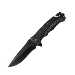 Couteau pliant multifonction noir