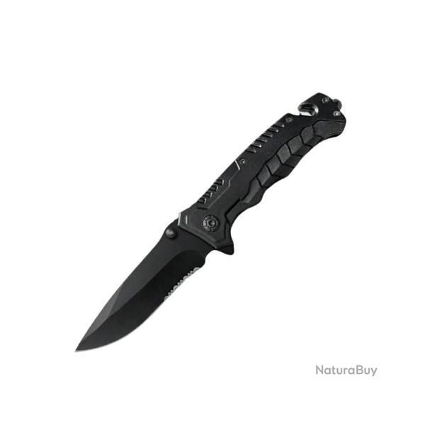 Couteau pliant multifonction noir