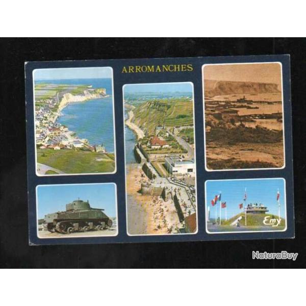arromanches multivues  carte postale grand format