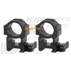 Jeu de 2 colliers UTG montage haut &agrave; clips rapides (22 mm)