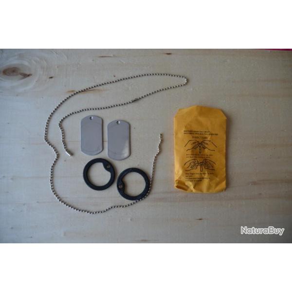 Plaque d'identit vierge  (USA  Dog tag)