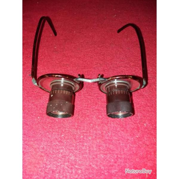 lunette loupe allemand DRGM WW 2 voir marquage laboratoire armement experience collection minutie