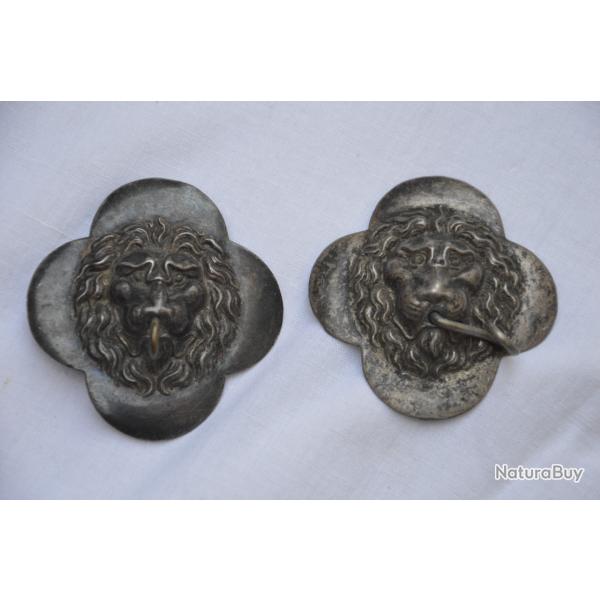 ROSACES SHAKO OU SCHAPSKA CAVALERIE-CHASSEUR A CHEVAL-LANCIER-HUSSARD-EMPIRE-MONARCHIE