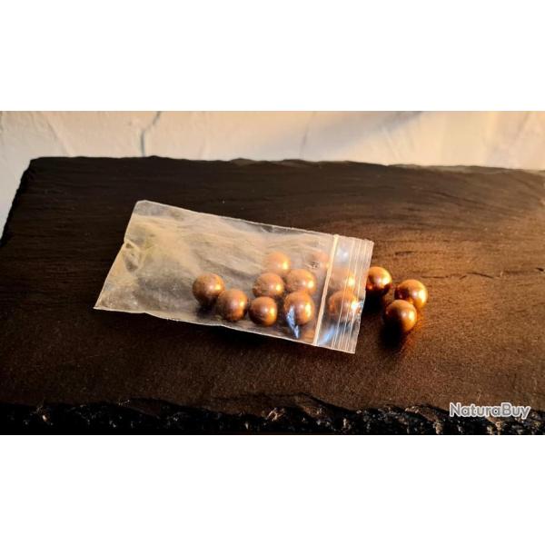 13 MUNITIONS BILLES CUIVR� POUR ARME T4E CAL.43 PLUS DE PUISSANCE ET DE PERFORATION!