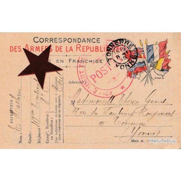 CPA - MILITARIA - correspondance des arm�es de la r�publique N�043