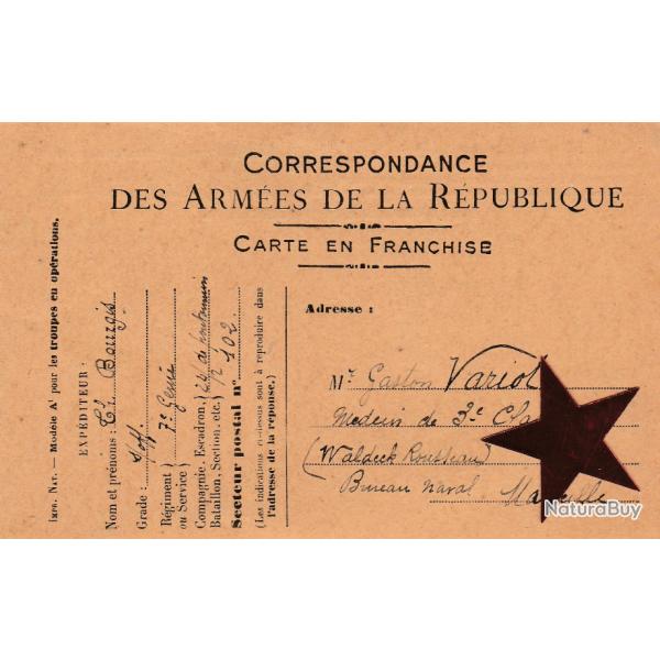 CPA - MILITARIA - correspondance des arm�es de la r�publique N�674