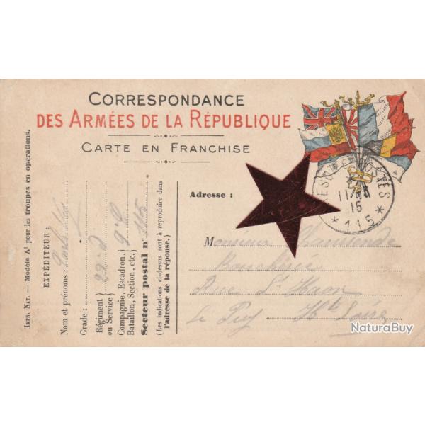 CPA - MILITARIA - correspondance des arm�es de la r�publique N�345