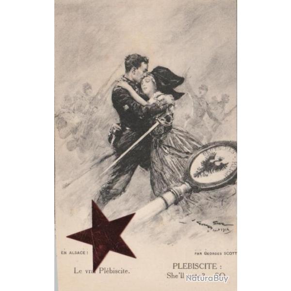 CPA - en alsace - le vrai pl�biscite N�050