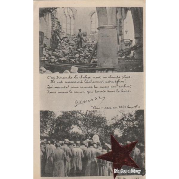 CPA -C'EST SIMOUCHE LE CLOCHER MORT NE CHANTE PLUS ILS ONT ASSASSINE L�CHEMENT NOTRE �GLISE N�051