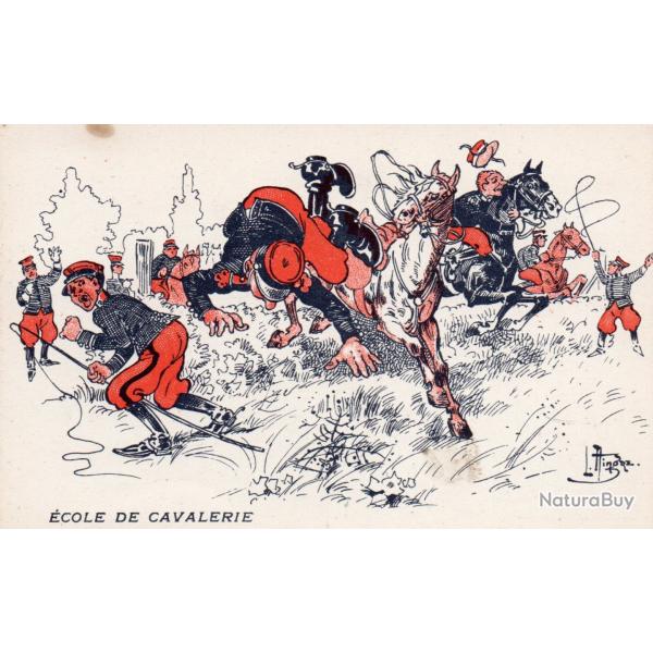 CPA - ECOLE DECAVALERIE  N�7487