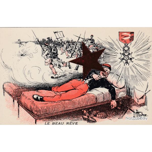 CPA - LE BEAU R�VE - DESSIN de L�o HINDRE - Pub � LA BELLE JARDINI�RE N�323