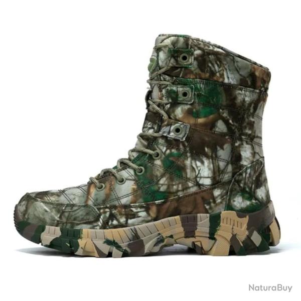 Bottes de randonn�e imperm�ables hommes Camouflage - Chasse - Trekking - Robuste - Militaire