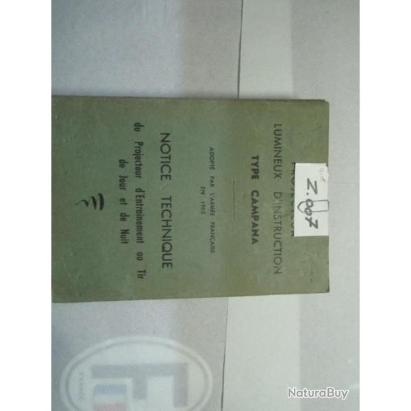 LIVRE PROJECTEUR LUMINEUX D'INSTRUCTION TYPE CAMPANA - Z007