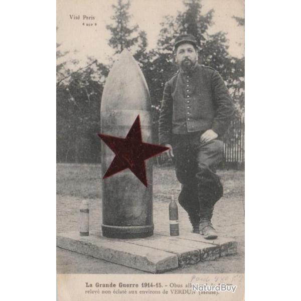 CPA- La Grande Guerre 1914-15- Obus allemand de 420mm environs de Verdun  N�511