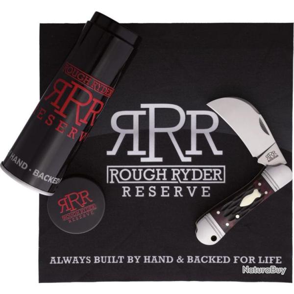Couteau Rough Ryder Reserve Lame Acier D2 Hawkbill Manche Os Slip Joint Bo�te Collector RRR038