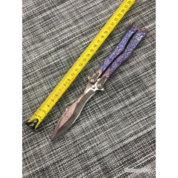 Couteau papillon ��Third�� mod�le ��oc�an��