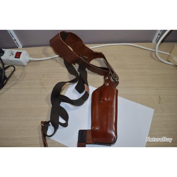 Holster d'�paule Gould Goodrich 43/24 Cuir  revolver / pistolet � identifier (15)