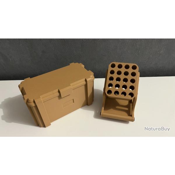 Pack Boite de transport 30-06 Springfield + Pr�sentoir � munitions