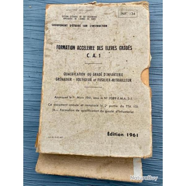 Le Manuel de Formation Acc�l�r�e des �l�ves Grad�s CA1. Edition 1961.