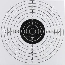 Lot de 100 cibles blanches Elite Airgun - 17 x 17 cm