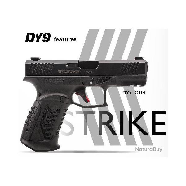Pistolet DERYA DY9 cal.9mm noir Optic ready