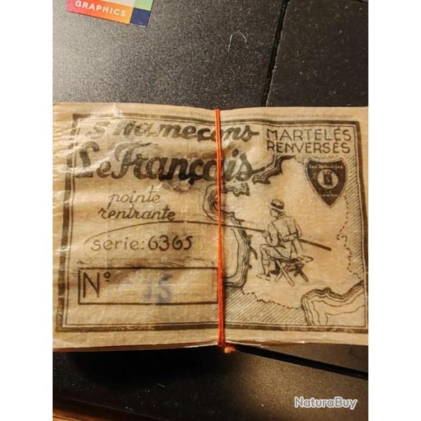 Hame�ons Le Fran�ais Martel�s renvers�s, pointe rentrante n� 15 par sachets de 5