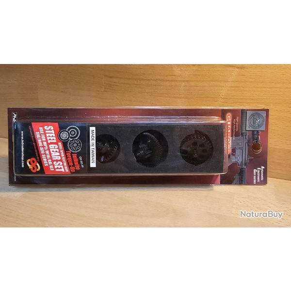 Kit Pignons Infinite Torque up v2/v3 pour MP5 M16 AK G3 SIG AUG AEG Series