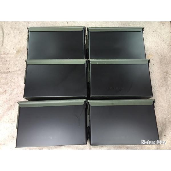 6 caisses munition m�tal