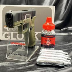 Pack pr&ecirc;t &agrave; tirer PISTOLET "GLOCK 17 GEN5" - CO2 - CAL BB/4.5MM - BLACK battlefield