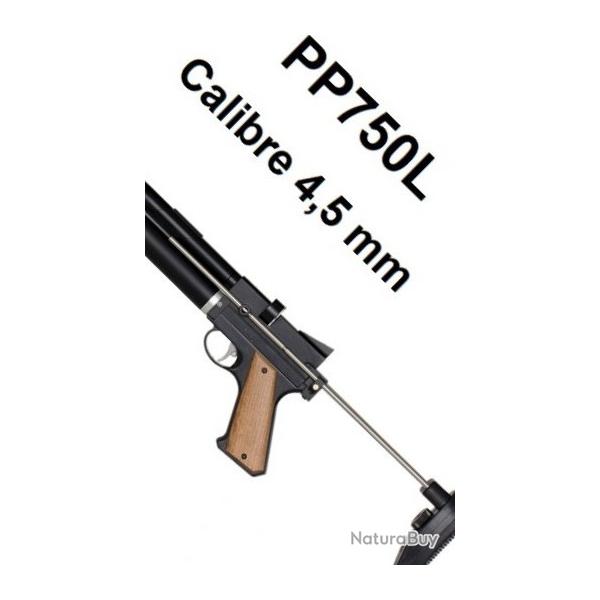Pistolet Snowpeak  PP750L. PCP R�gulateur et suppresseur int�gr�s. Calibre 4,5 mm 14 Joules.