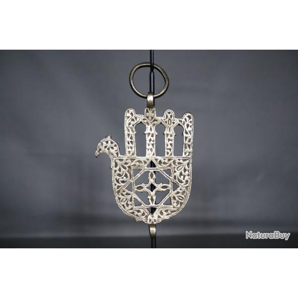 Hamsa ou main de Fatima en bronze - Maroc, 19�me d�but 20�me si�cle
