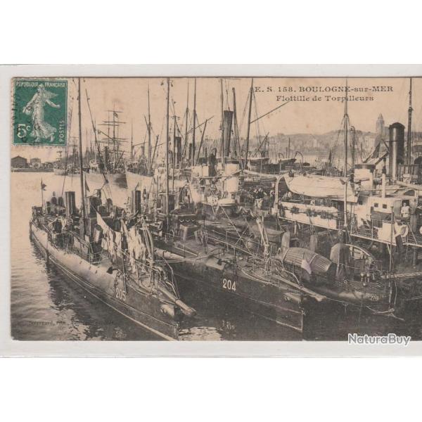 CPA -BOULOGNE-SUR-MER Flottillle de Torpilleurs  N�1237