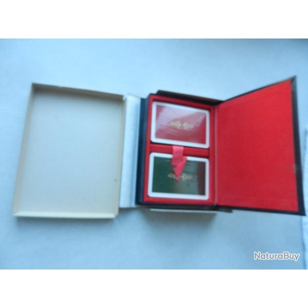 coffret de 2 jeux de cartes de luxe neufs B.P. Grimaud France - Doat